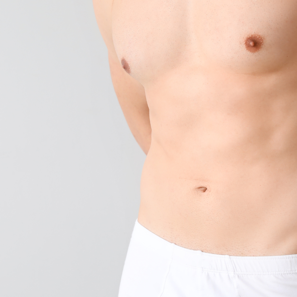 Abdomen y zona íntima masculina, tratamiento con ácido hialurónico